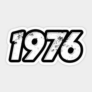 1976  - Vintage Grunge Effect Sticker